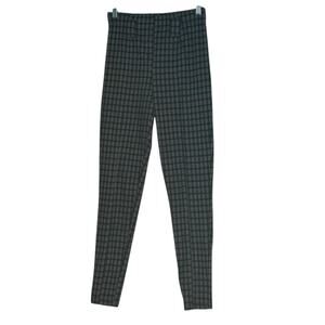 Forever 21 black white plaid skinny pants size Small